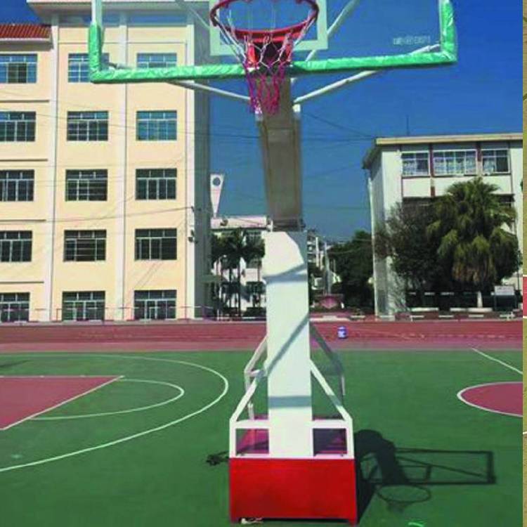 海尼供應學校成人電動液壓籃球架訓練比賽場安裝